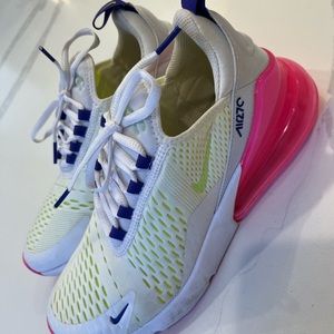 Womens size 9 air max 270 pink and white